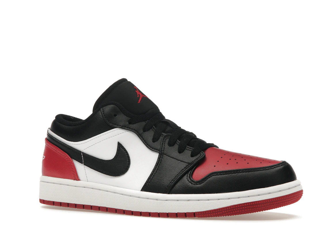 Vue 4 de Jordan 1 Low Bred Toe 2.0