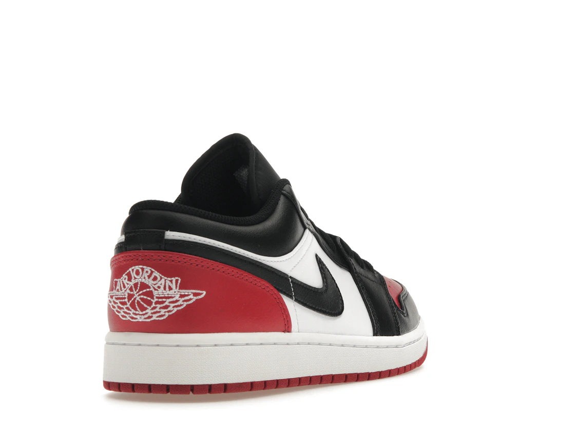 Vue 31 de Jordan 1 Low Bred Toe 2.0