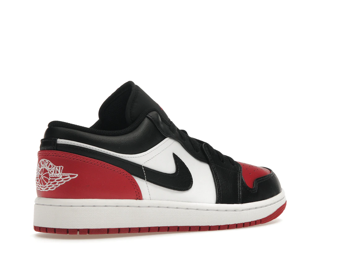Vue 33 de Jordan 1 Low Bred Toe 2.0