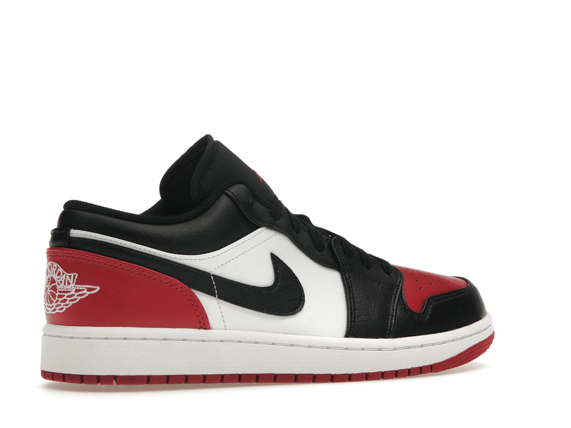 Vue 34 de Jordan 1 Low Bred Toe 2.0