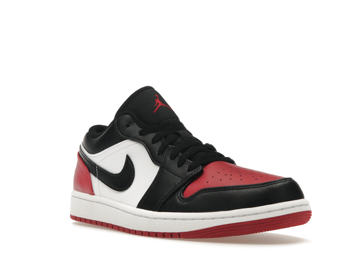 Vue 6 de Jordan 1 Low Bred Toe 2.0
