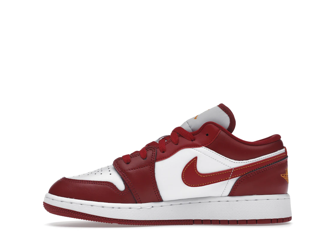 Vue 19 de Jordan 1 Low Cardinal Red (GS)