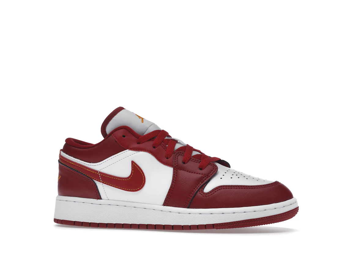 Vue 3 de Jordan 1 Low Cardinal Red (GS)