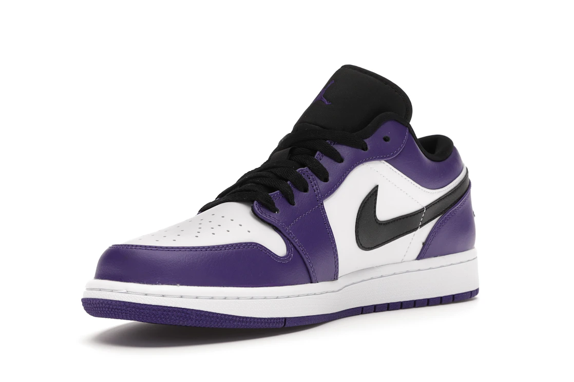 Vue 14 de Jordan 1 Low Court Purple White