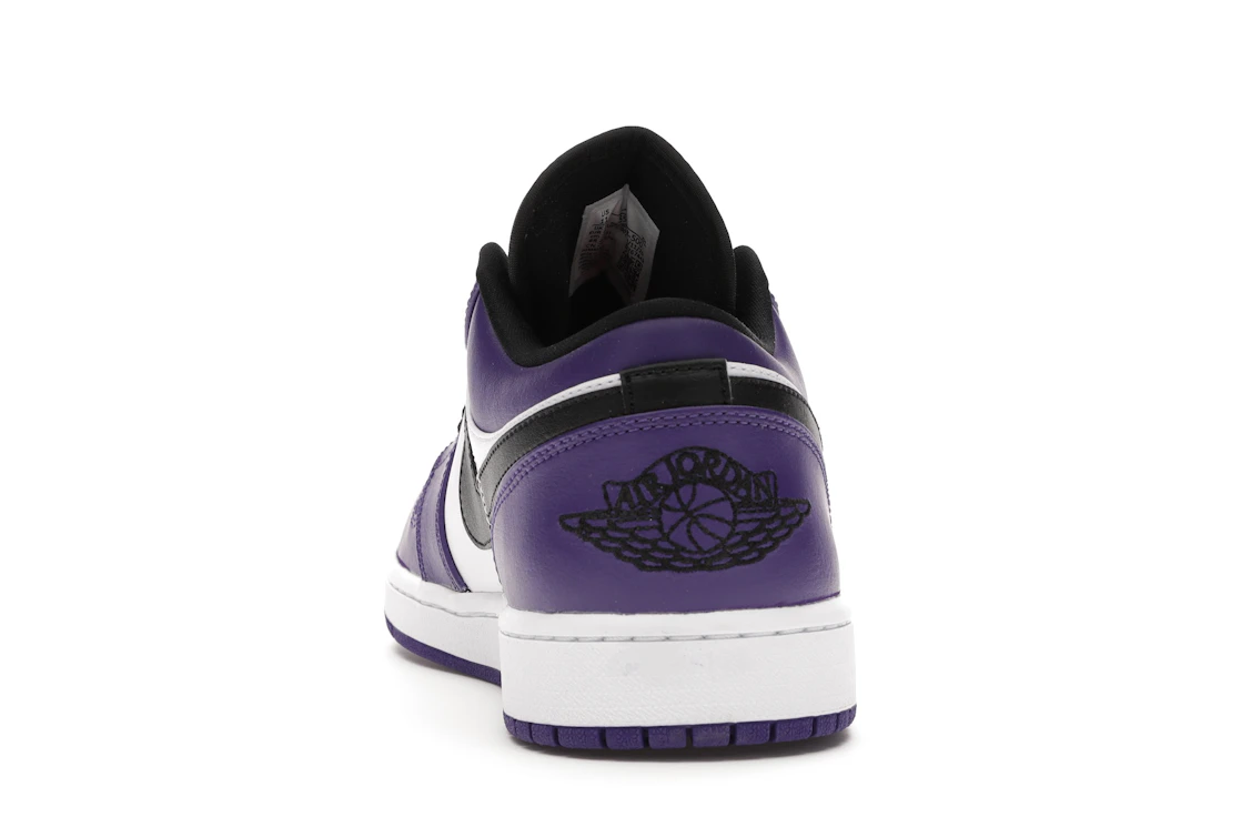 Vue 27 de Jordan 1 Low Court Purple White