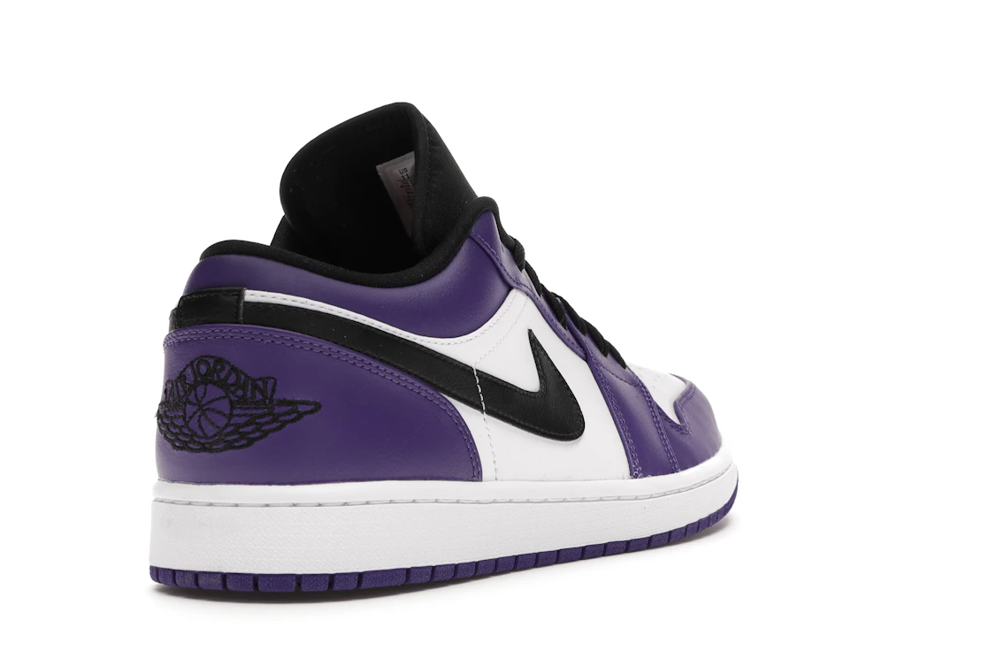 Vue 31 de Jordan 1 Low Court Purple White