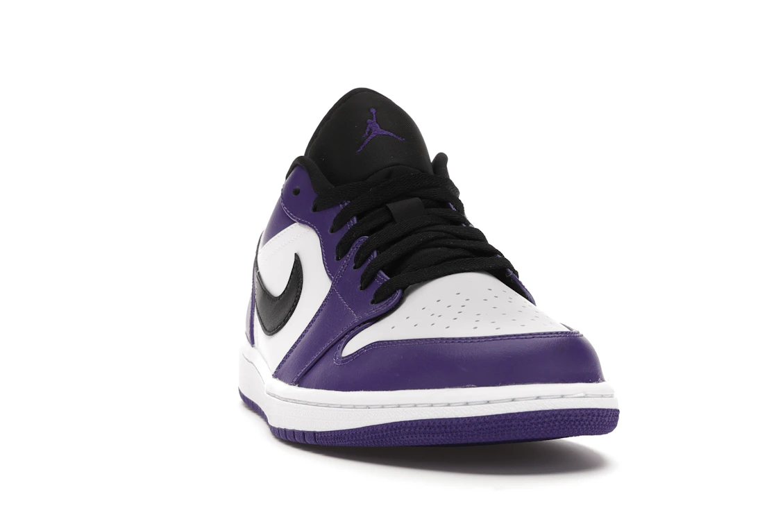 Vue 8 de Jordan 1 Low Court Purple White