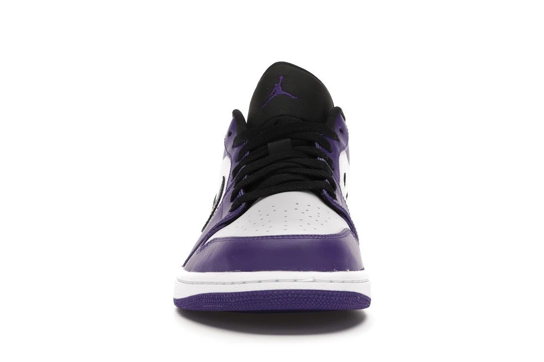 Vue 10 de Jordan 1 Low Court Purple White