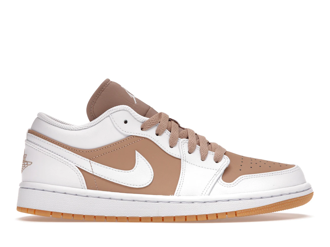 Vue 1 de Jordan 1 Low Gum White
