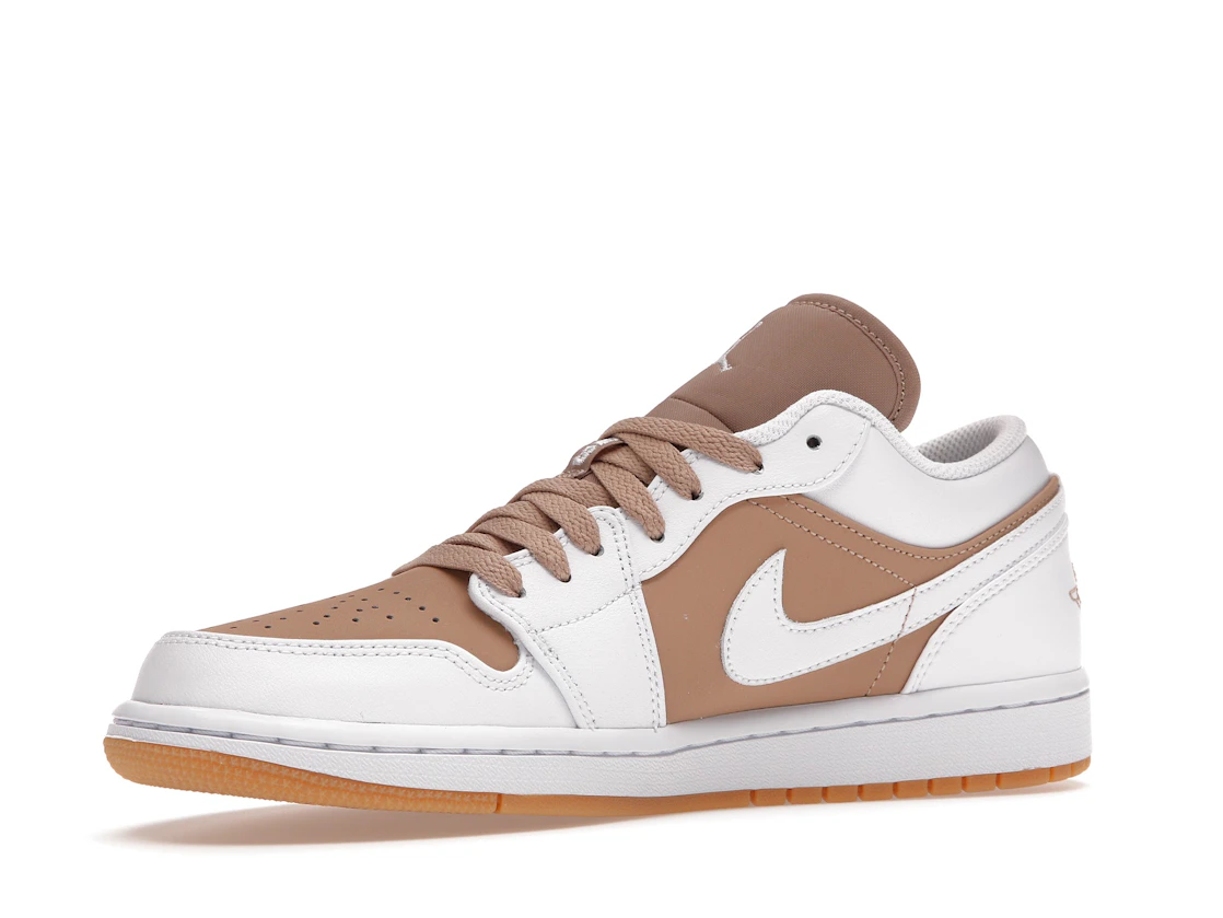 Vue 16 de Jordan 1 Low Gum White