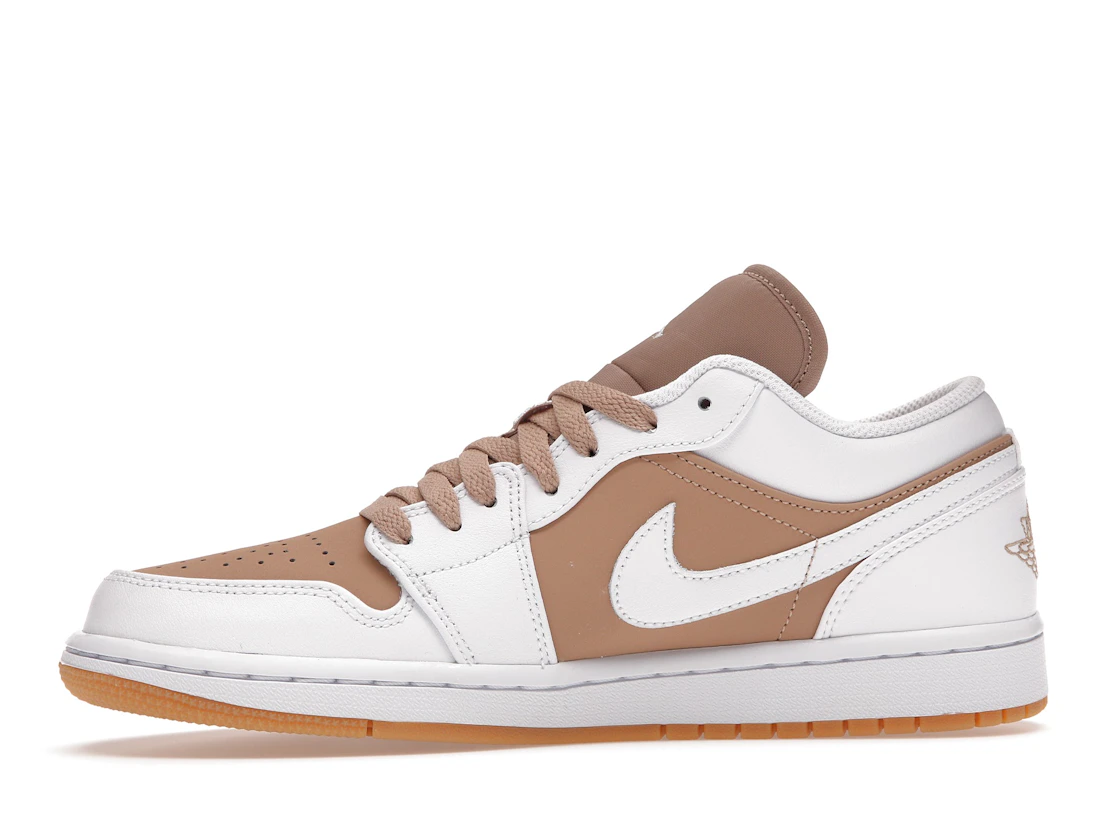 Vue 18 de Jordan 1 Low Gum White