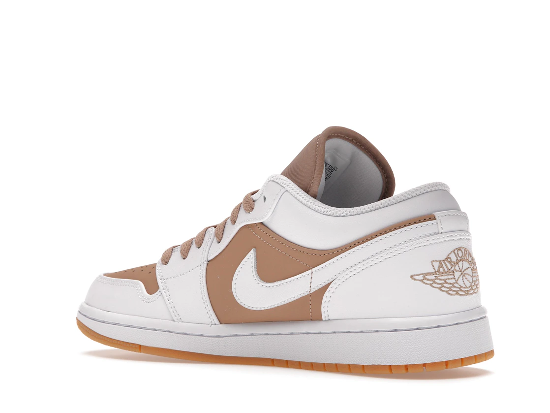 Vue 23 de Jordan 1 Low Gum White