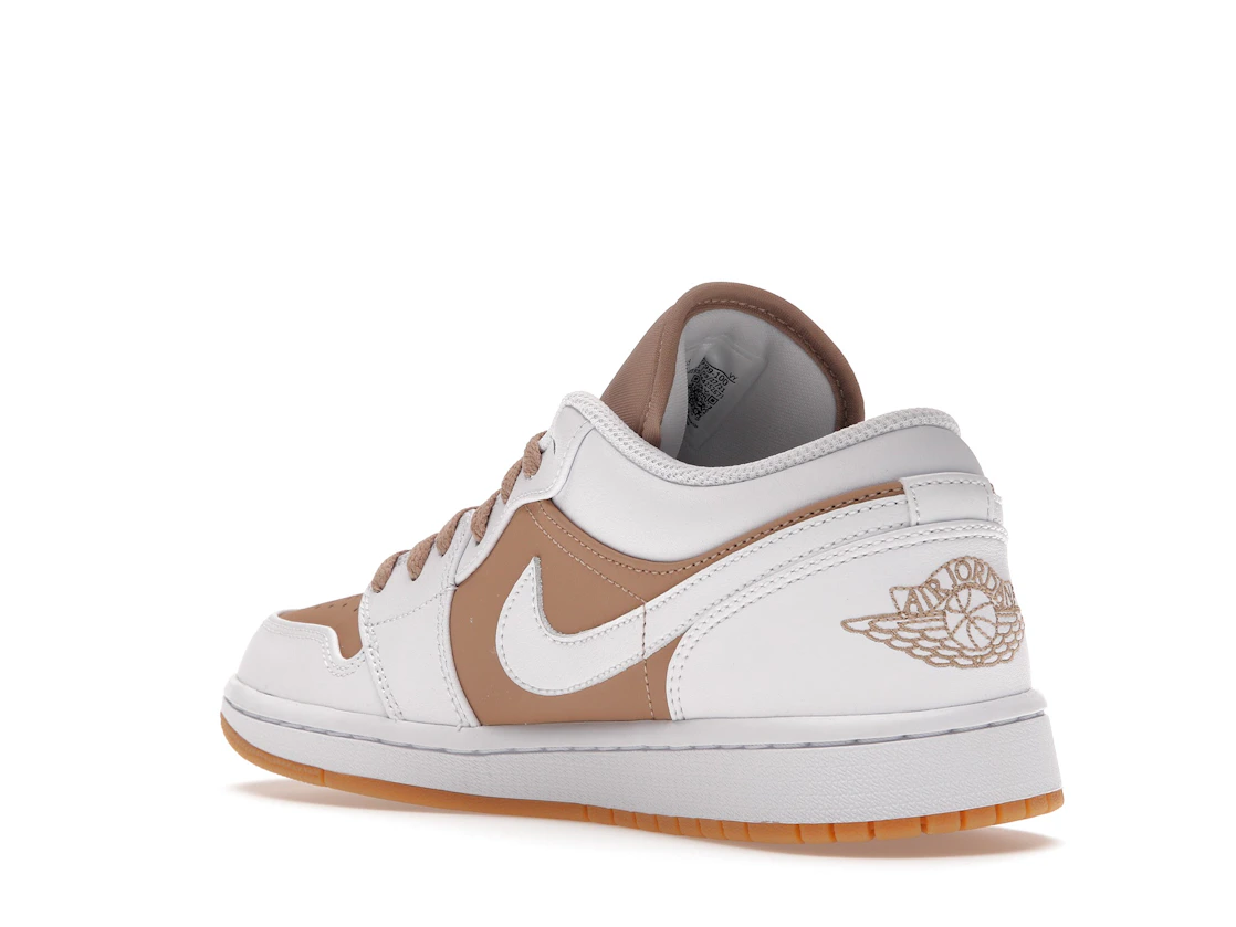 Vue 24 de Jordan 1 Low Gum White