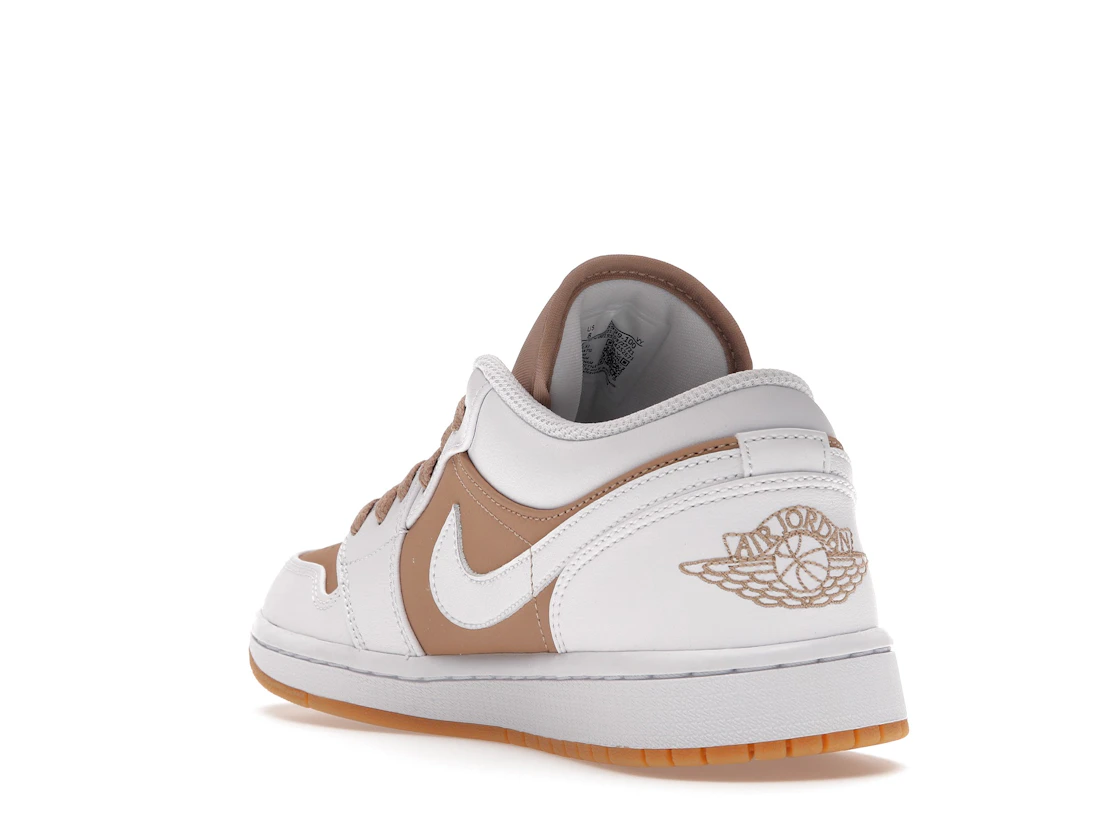 Vue 25 de Jordan 1 Low Gum White
