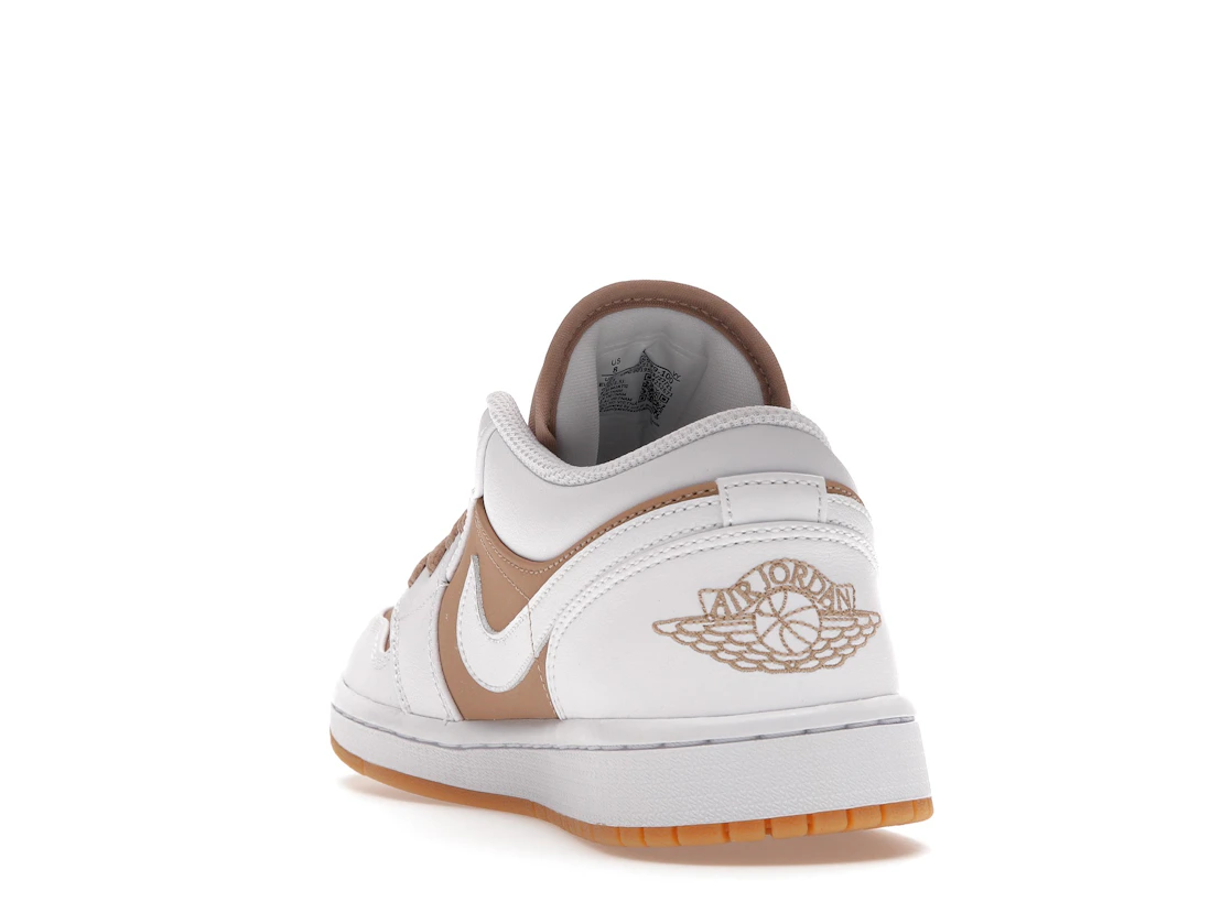 Vue 26 de Jordan 1 Low Gum White