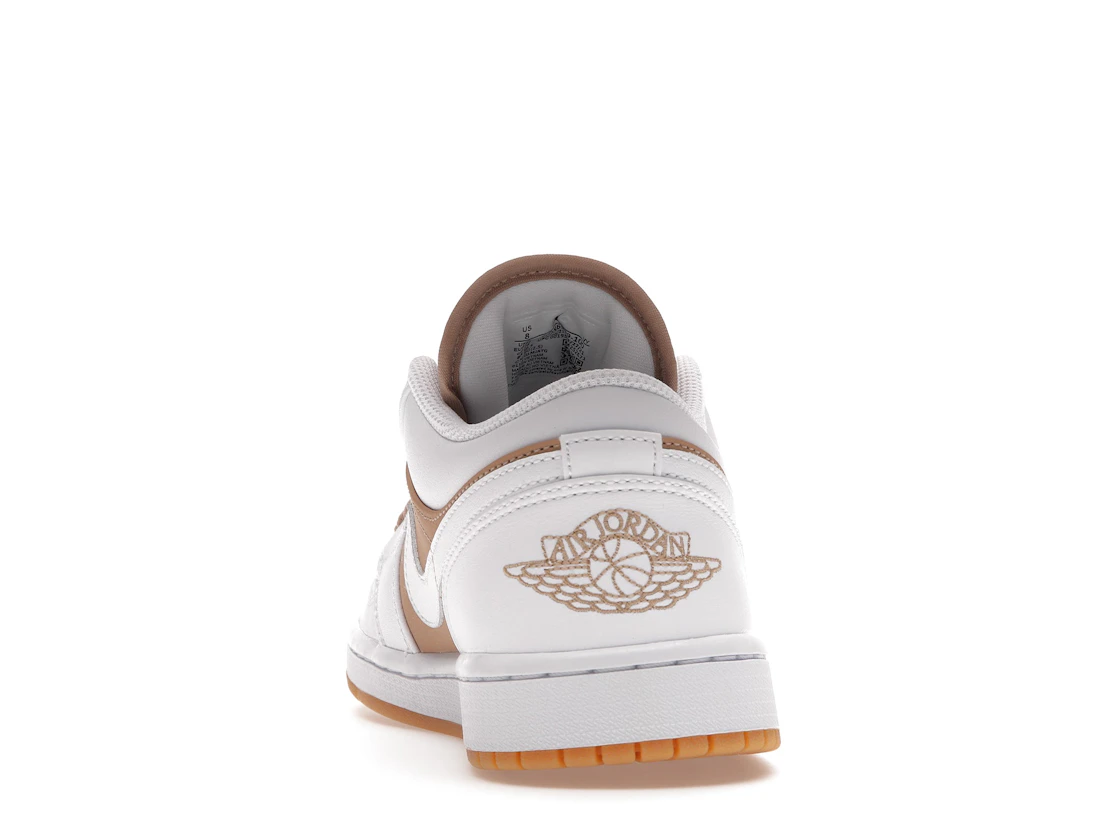 Vue 27 de Jordan 1 Low Gum White