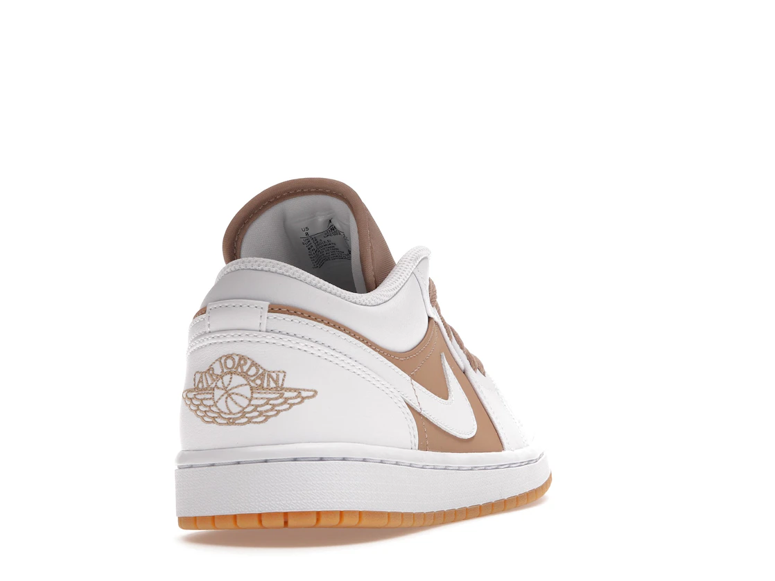 Vue 30 de Jordan 1 Low Gum White
