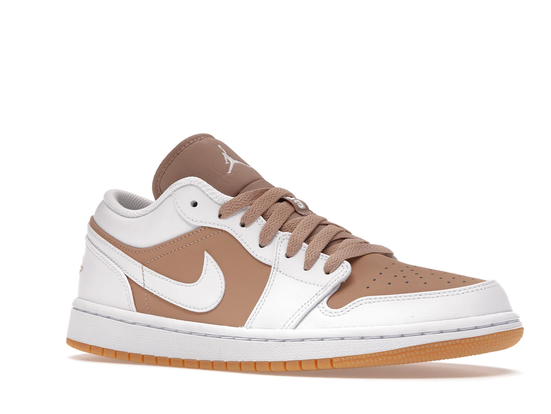 Vue 4 de Jordan 1 Low Gum White