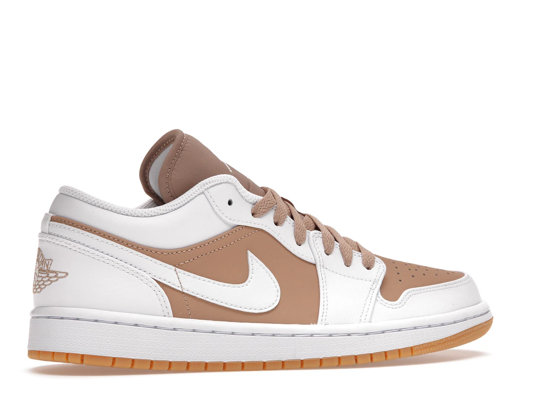 Vue 35 de Jordan 1 Low Gum White