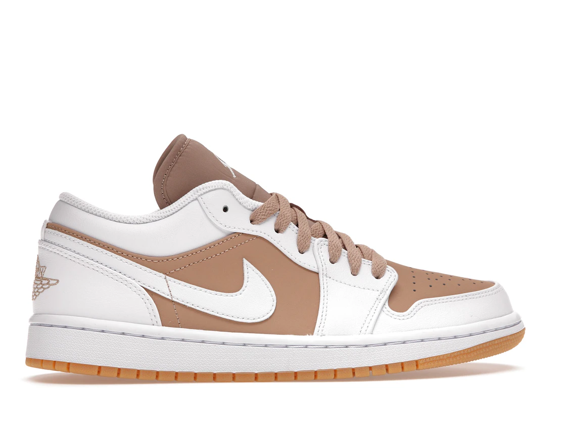 Vue 36 de Jordan 1 Low Gum White