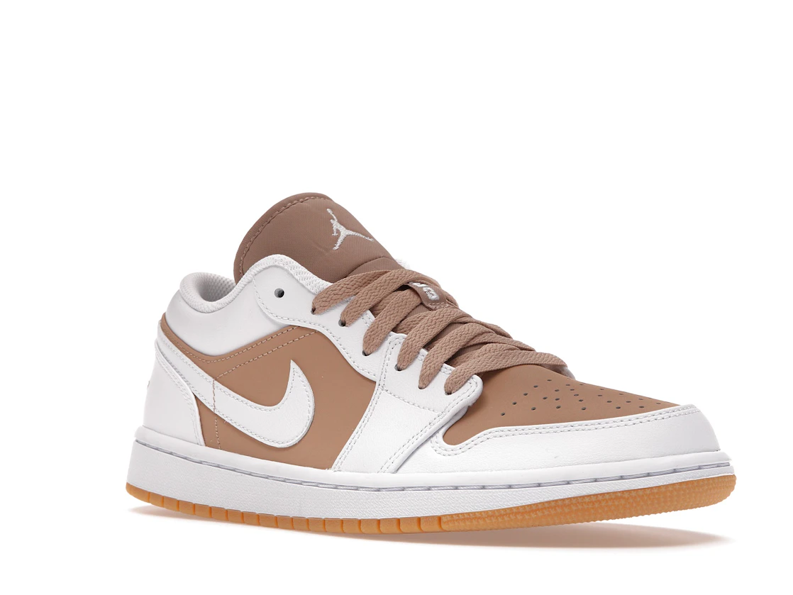 Vue 5 de Jordan 1 Low Gum White