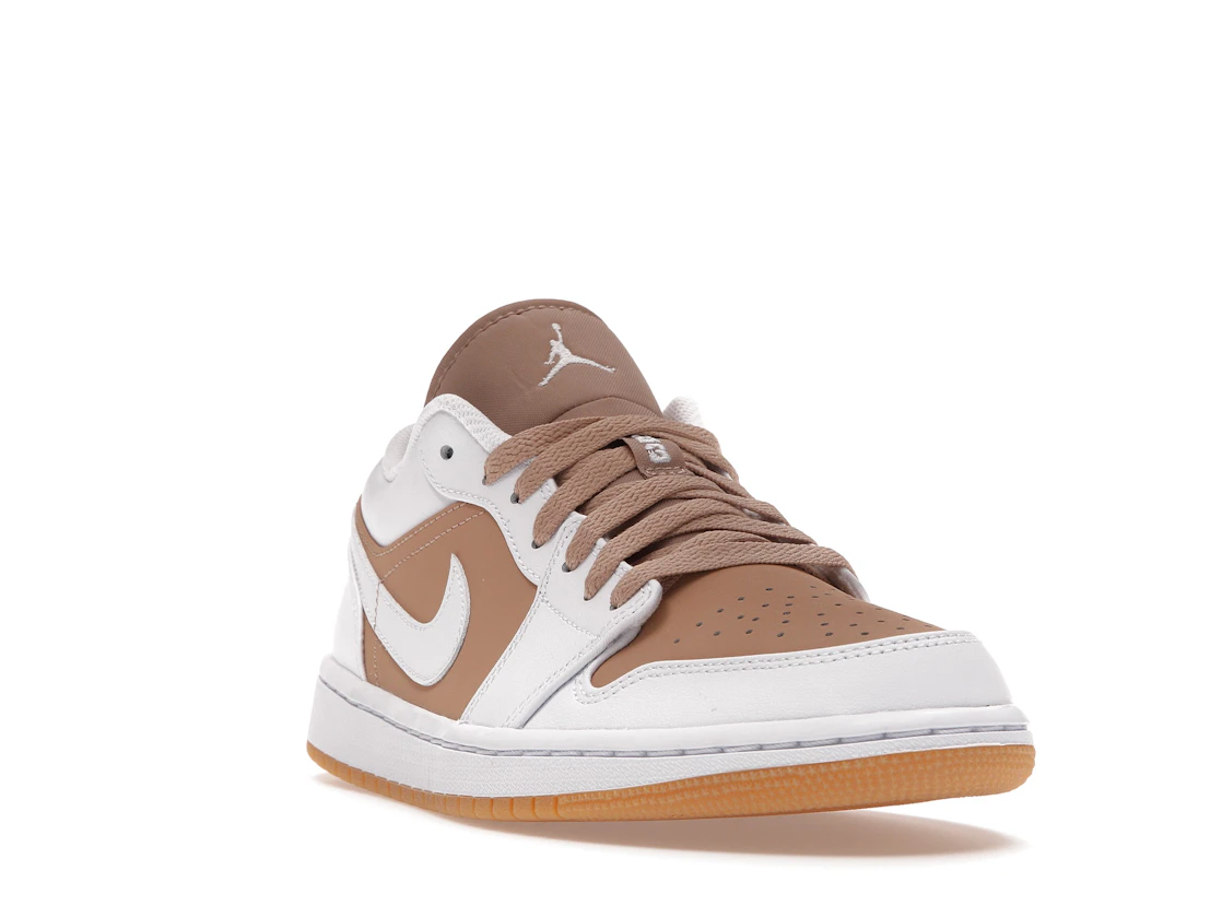 Vue 7 de Jordan 1 Low Gum White