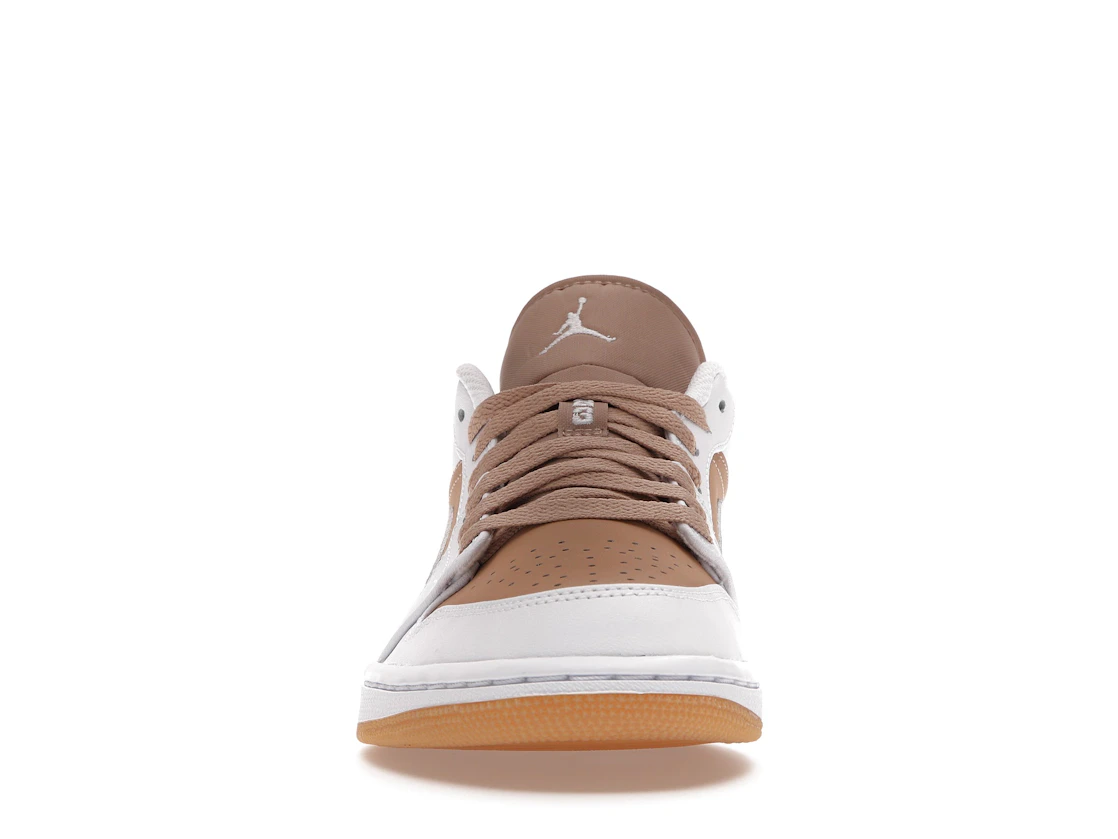 Vue 10 de Jordan 1 Low Gum White