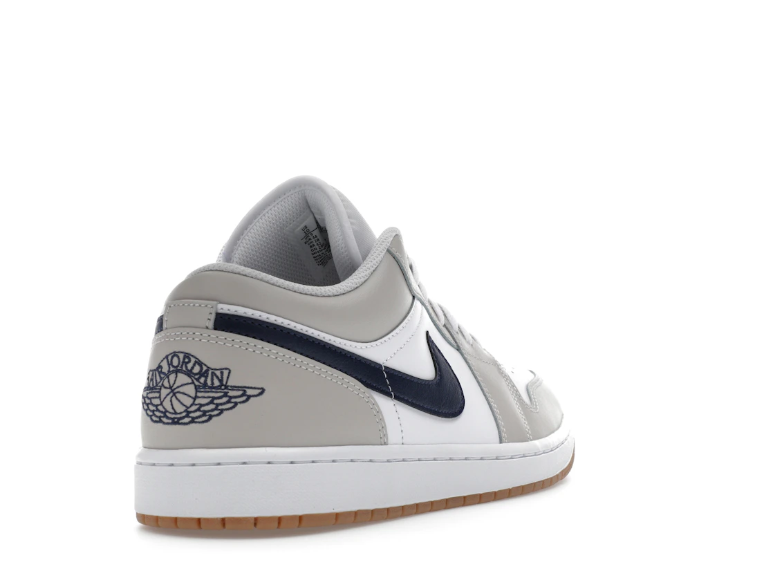 Vue 31 de Jordan 1 Low Midnight Navy Neutral Grey