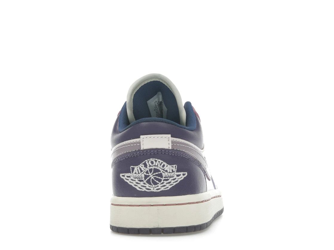 Vue 28 de Jordan 1 Low Pastel Purple 