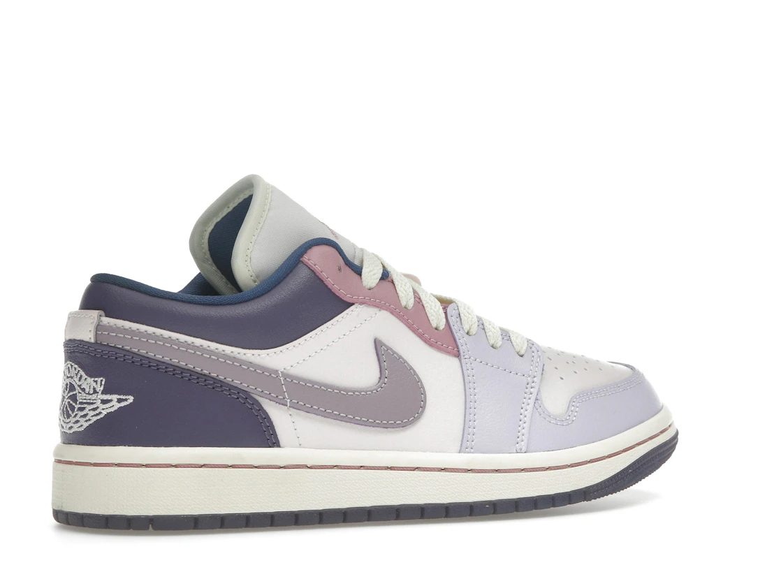 Vue 34 de Jordan 1 Low Pastel Purple 