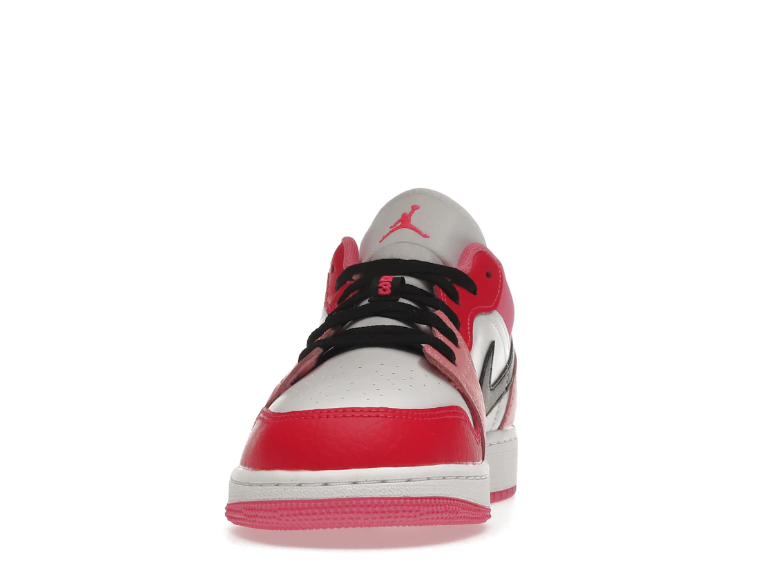 Vue 11 de Jordan 1 Low Pink Red (GS)