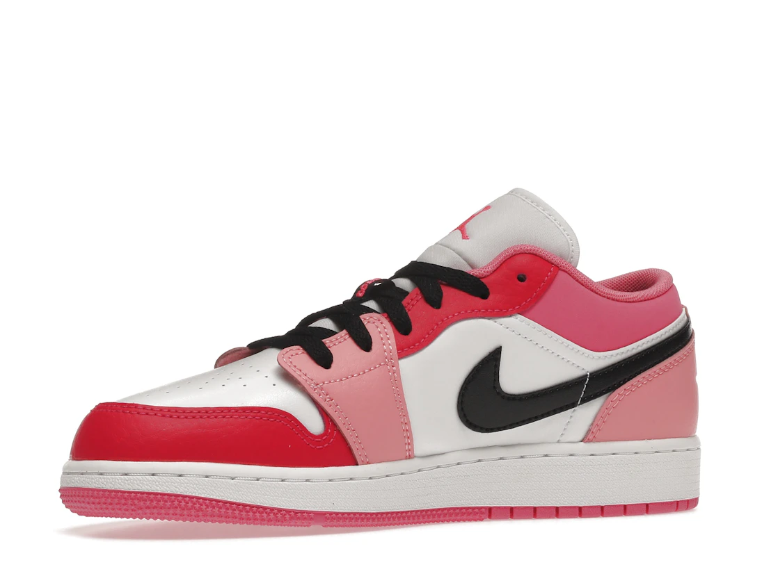Vue 16 de Jordan 1 Low Pink Red (GS)