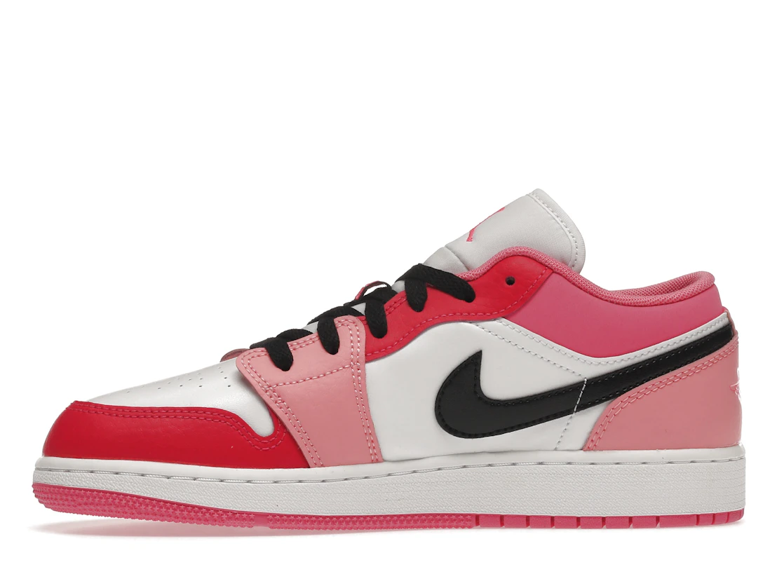 Vue 18 de Jordan 1 Low Pink Red (GS)