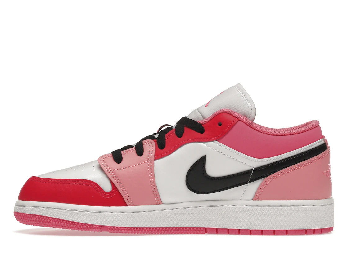 Vue 19 de Jordan 1 Low Pink Red (GS)