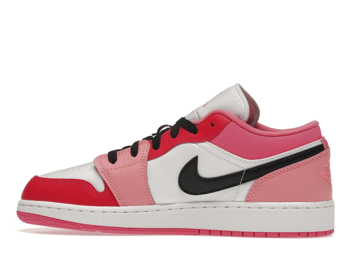 Vue 20 de Jordan 1 Low Pink Red (GS)