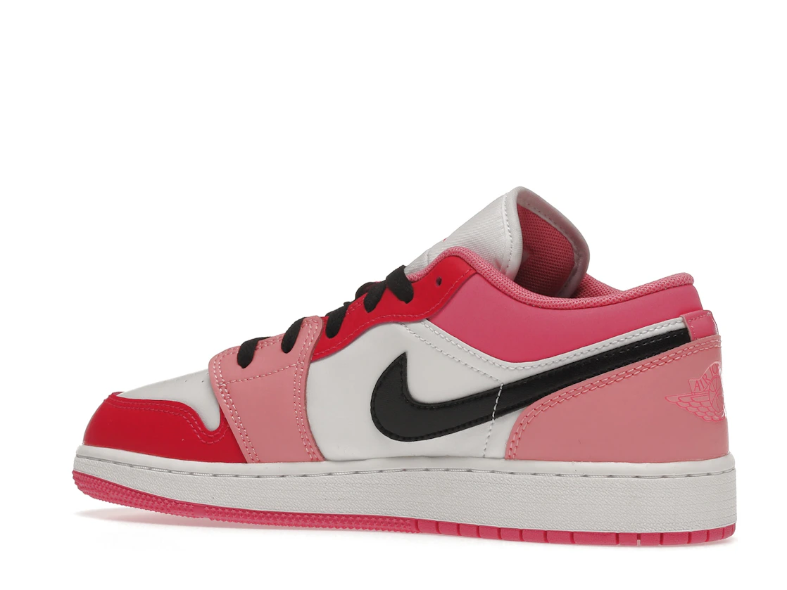 Vue 22 de Jordan 1 Low Pink Red (GS)