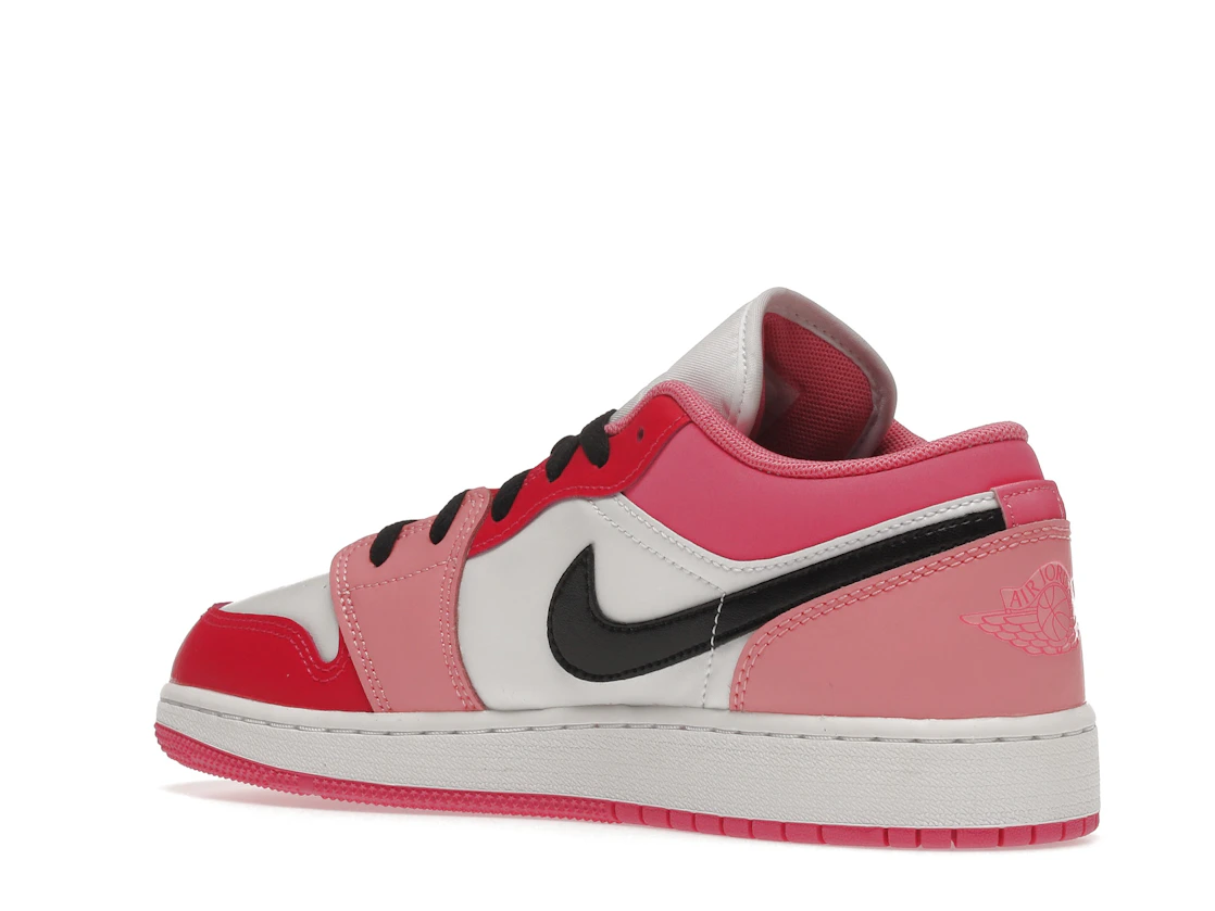 Vue 23 de Jordan 1 Low Pink Red (GS)