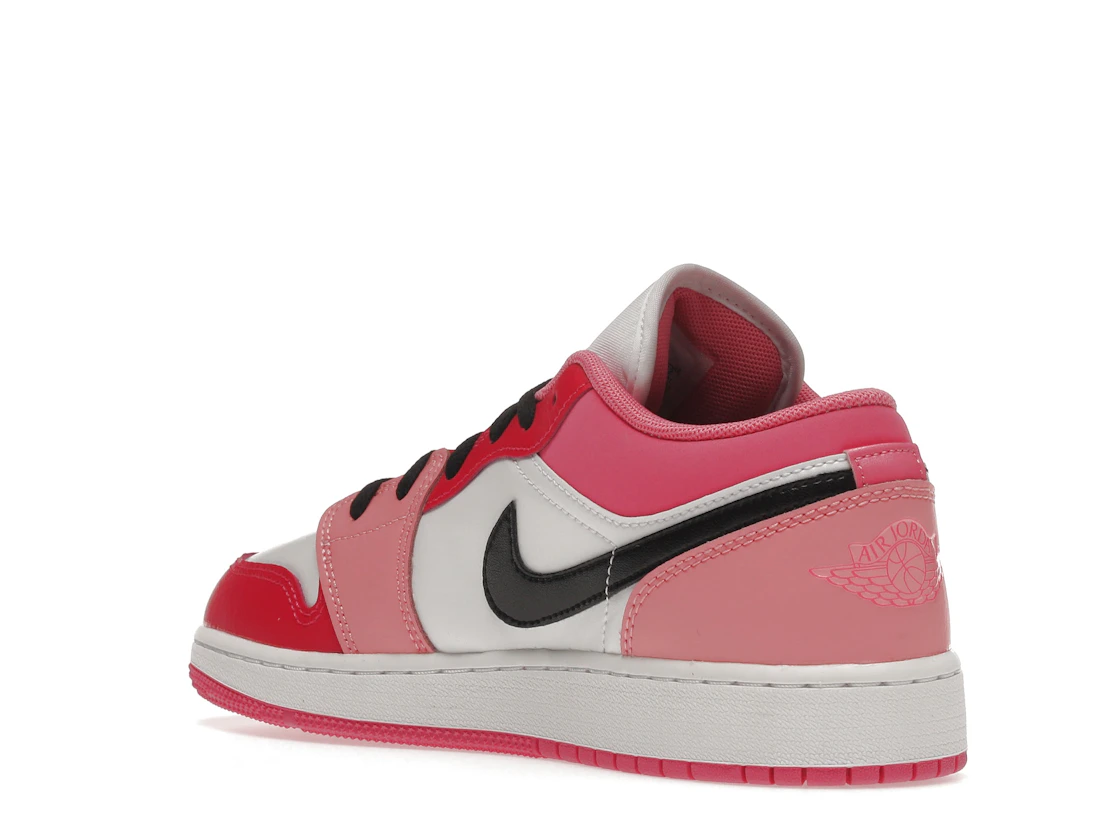 Vue 24 de Jordan 1 Low Pink Red (GS)