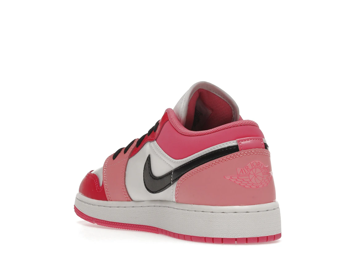 Vue 25 de Jordan 1 Low Pink Red (GS)