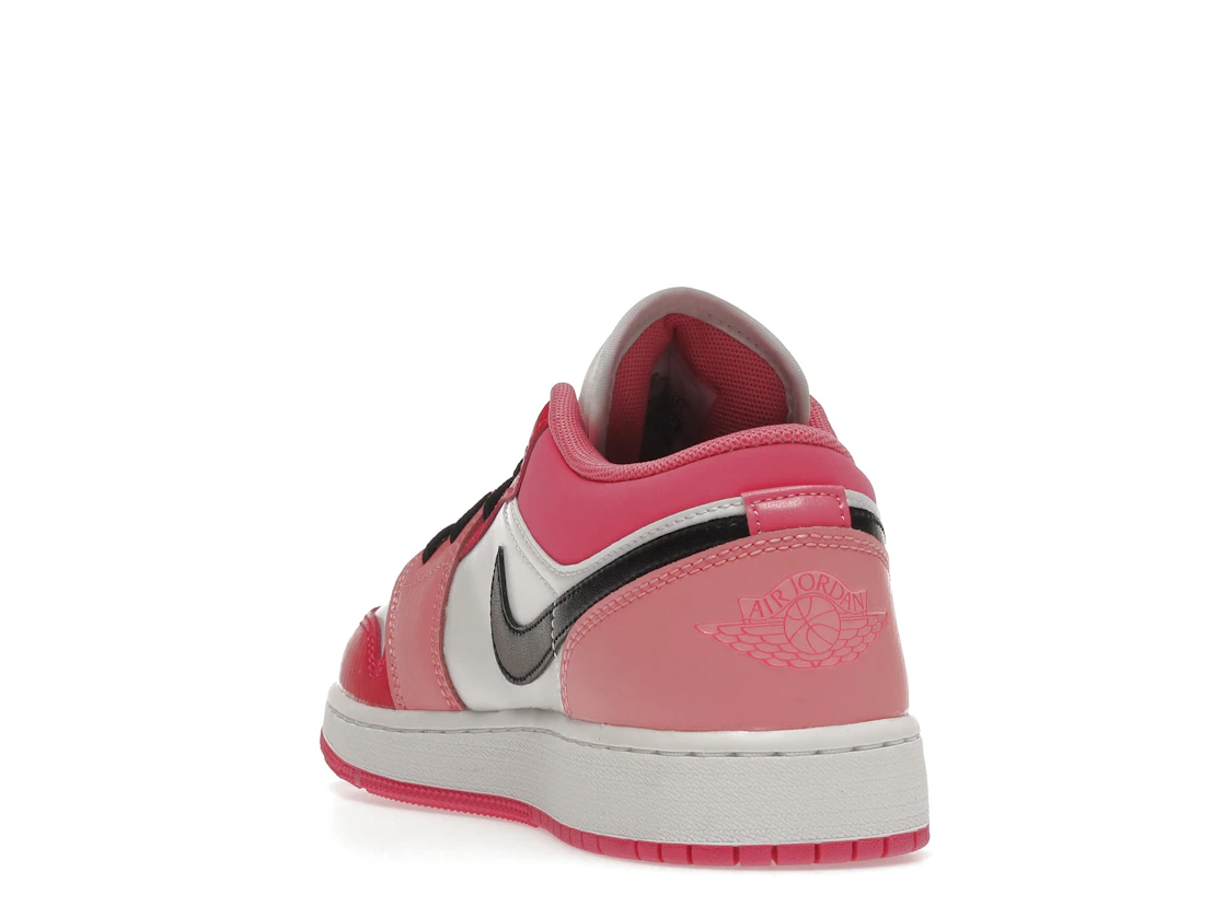 Vue 26 de Jordan 1 Low Pink Red (GS)