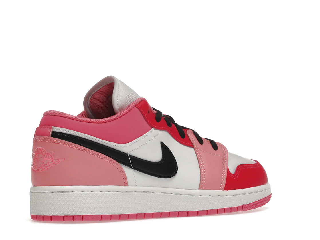 Vue 33 de Jordan 1 Low Pink Red (GS)