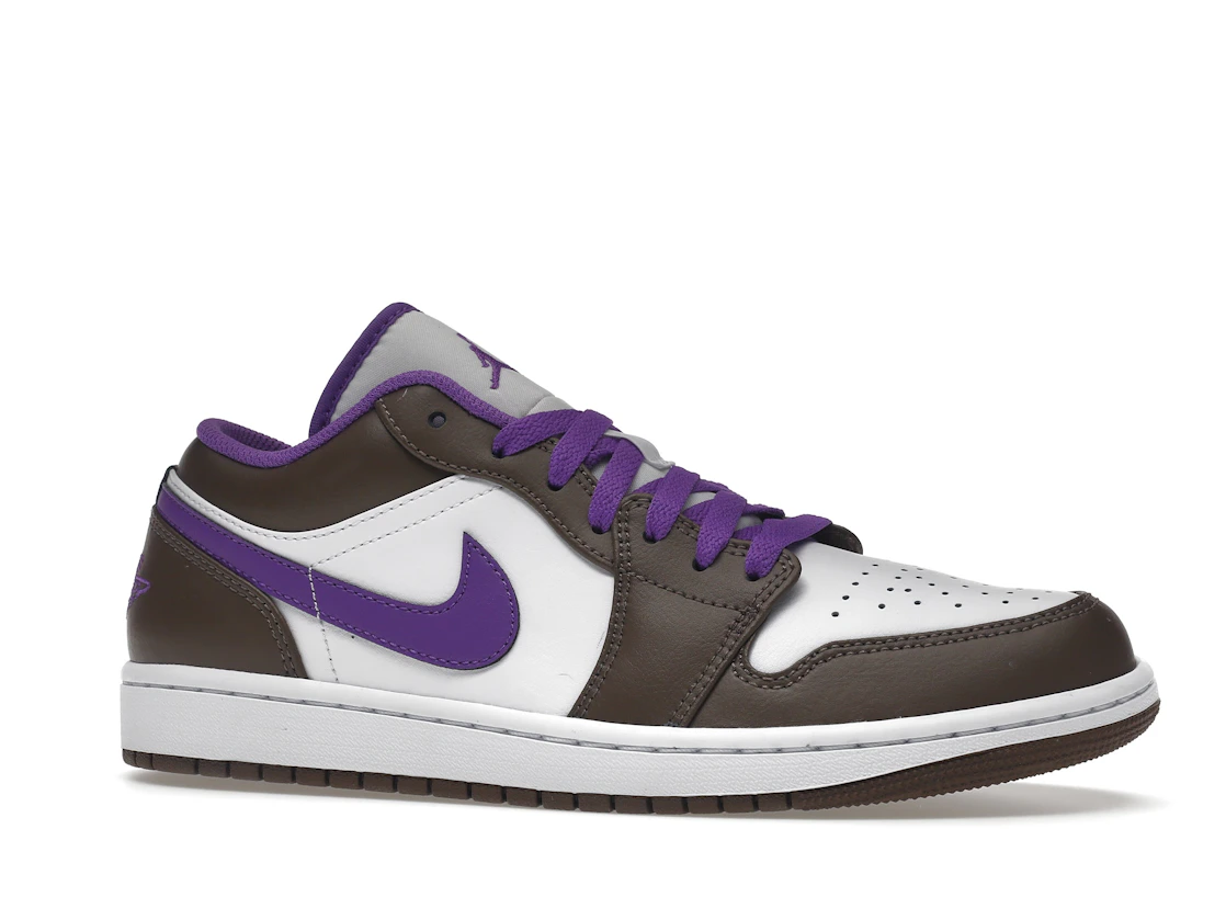 Vue 3 de Jordan 1 Low Purple Mocha