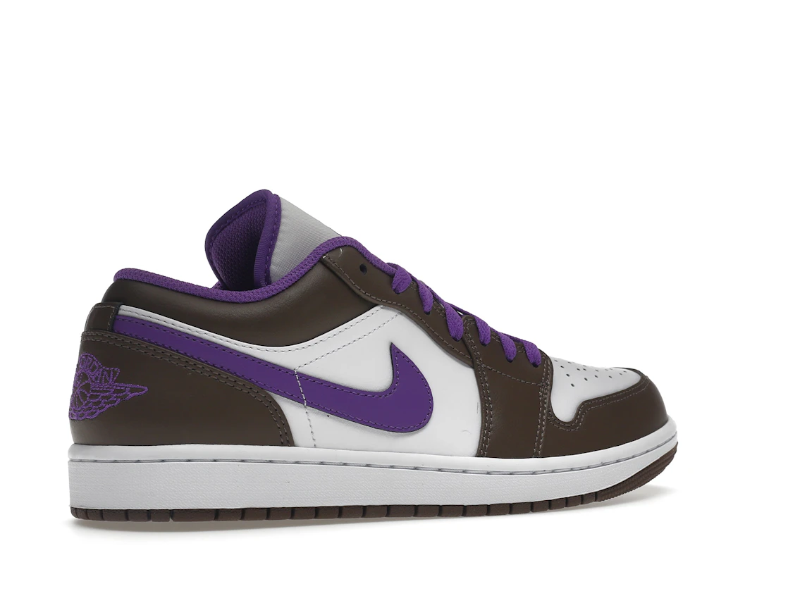 Vue 34 de Jordan 1 Low Purple Mocha