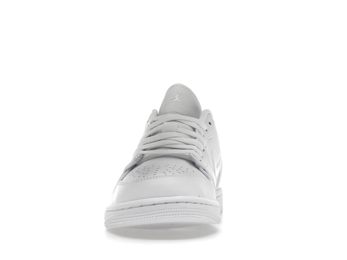 Vue 11 de Jordan 1 Low Triple White