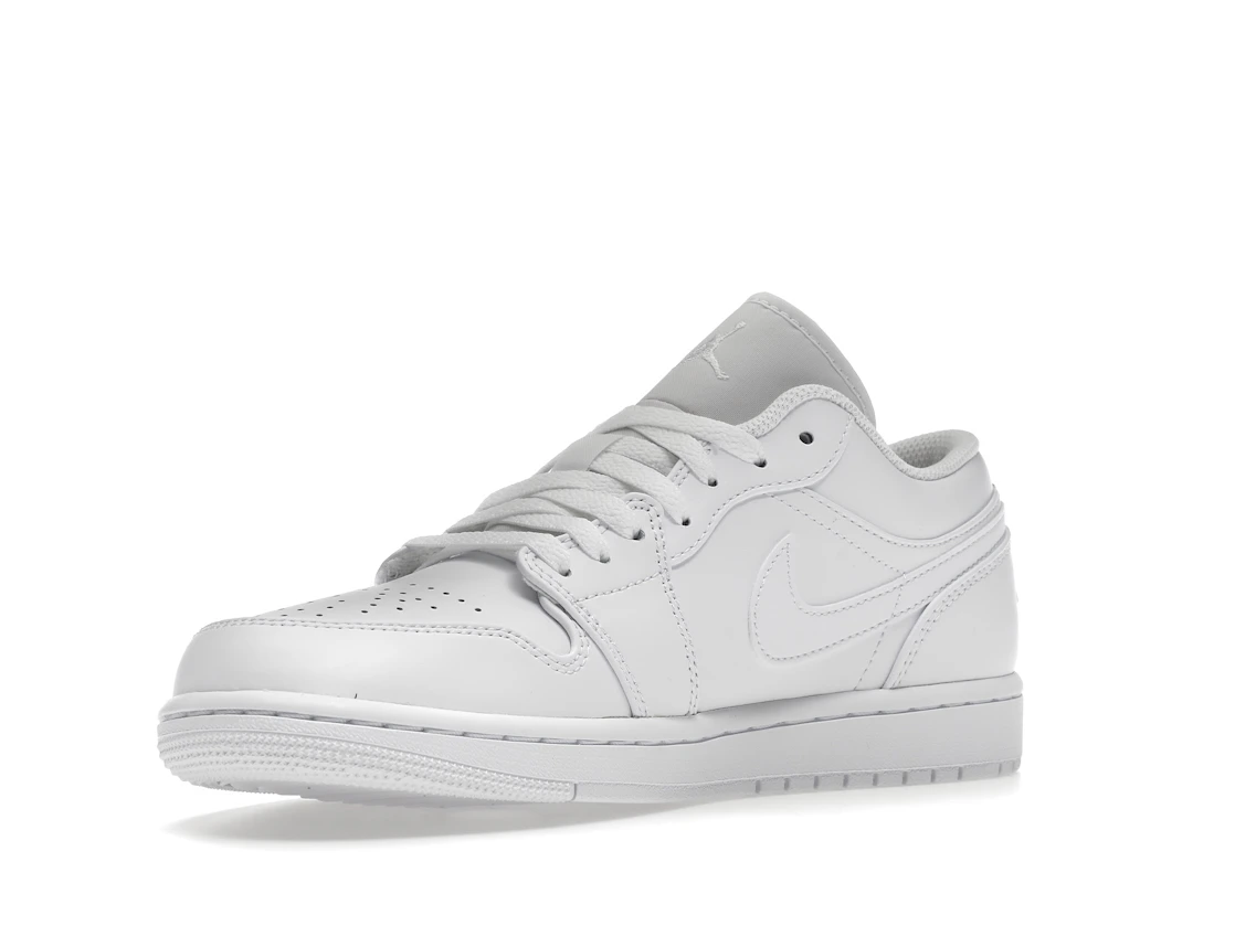 Vue 15 de Jordan 1 Low Triple White