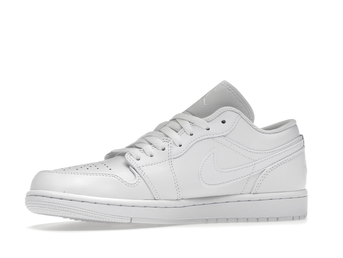 Vue 17 de Jordan 1 Low Triple White