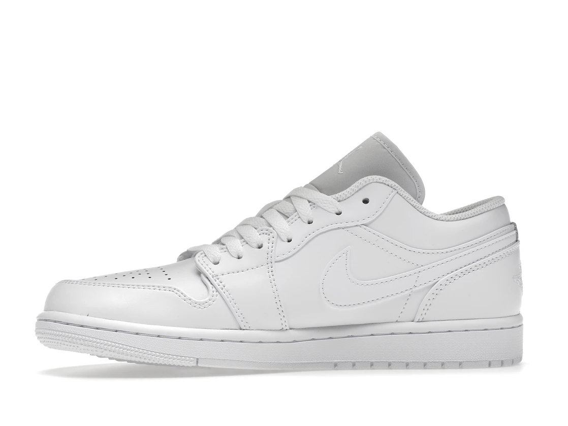 Vue 18 de Jordan 1 Low Triple White