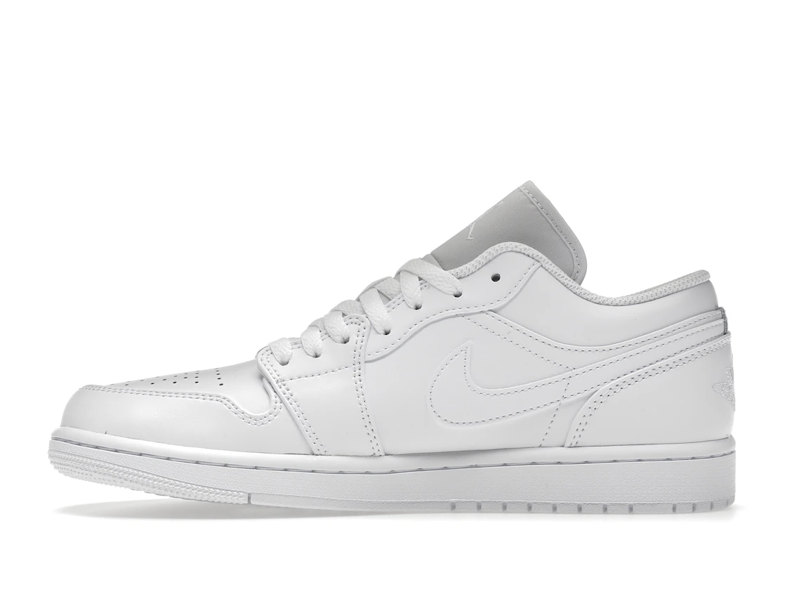 Vue 19 de Jordan 1 Low Triple White