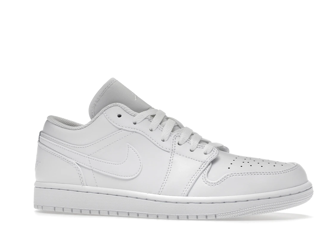 Vue 3 de Jordan 1 Low Triple White