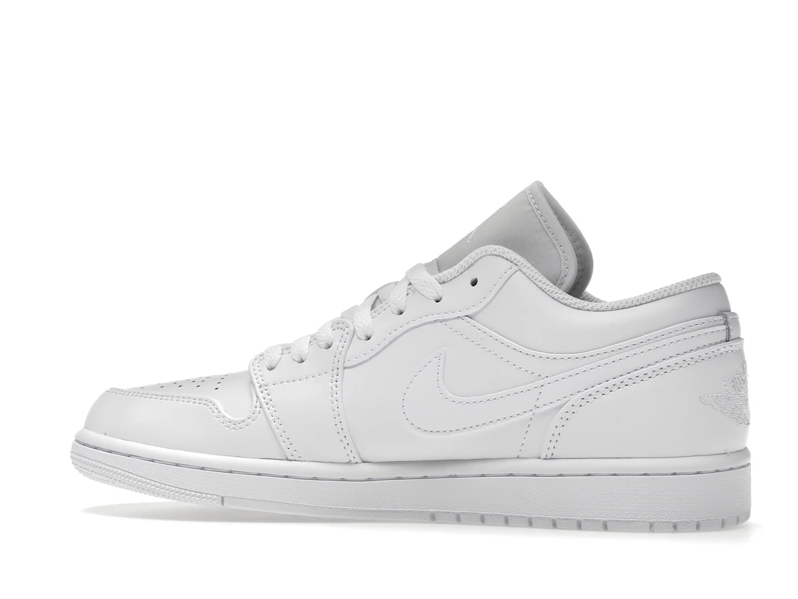 Vue 21 de Jordan 1 Low Triple White